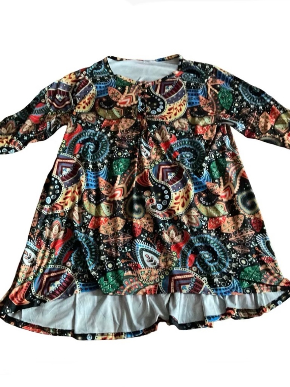 Paisley Print High/Low Tunic NWOT Size 3X